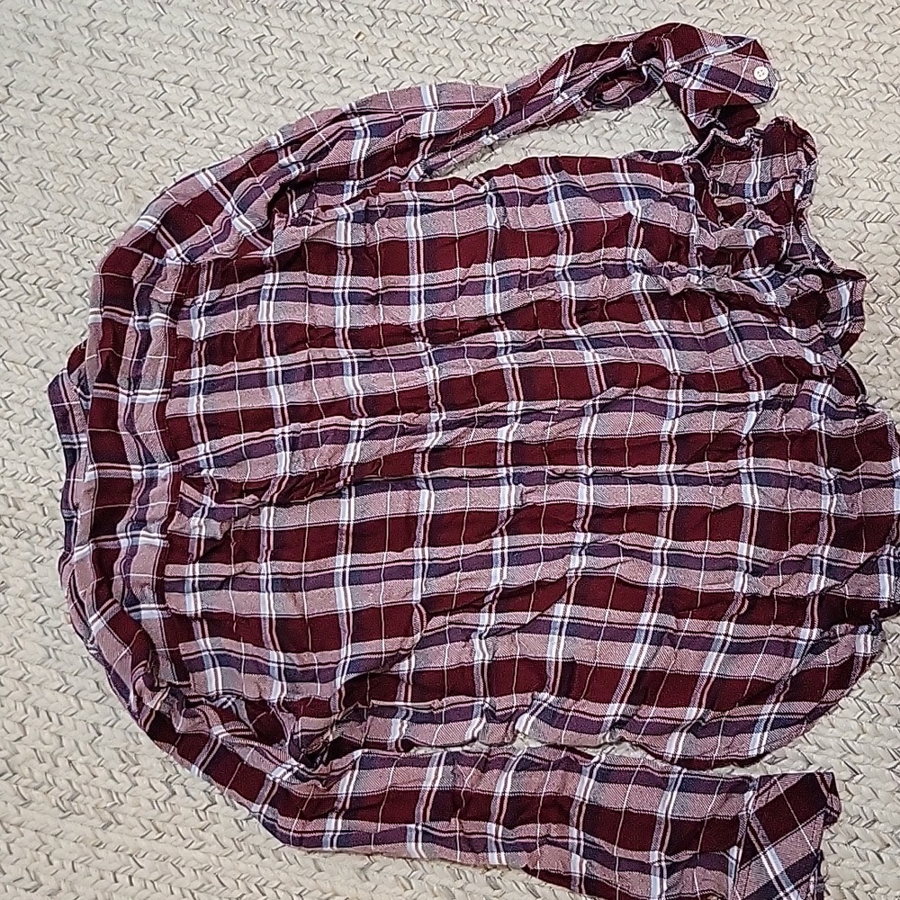 Vintage Gap Popover Plaid Shirt in Rayon - Picture 4 of 4